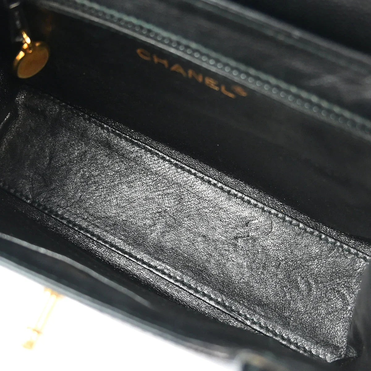Chanel 1997-1999 Black Caviar Handbag