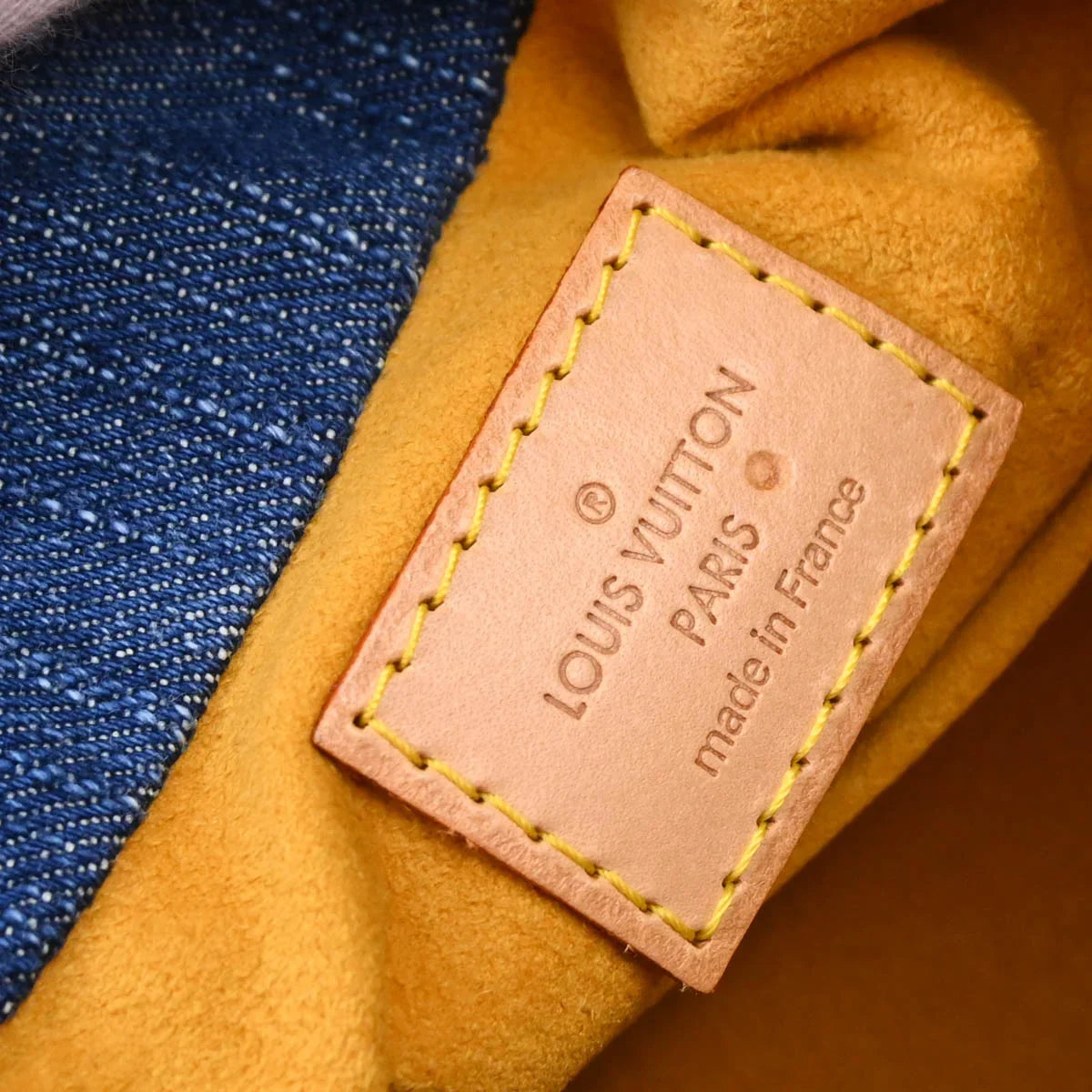 Louis Vuitton 2006 Blue Monogram Denim Pleaty Handbag M95020