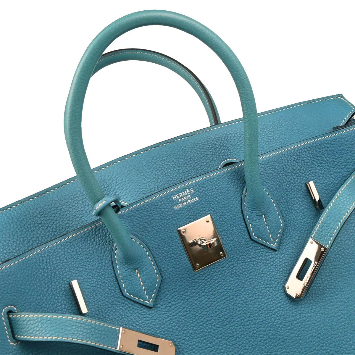 Hermes Blue Jean Togo Birkin 35 Handbag