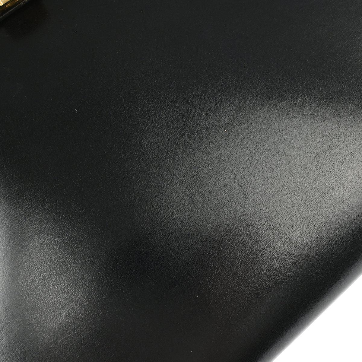 Hermes 2000 Black Box Calf Kelly 35 Retourne 2way Shoulder Handbag