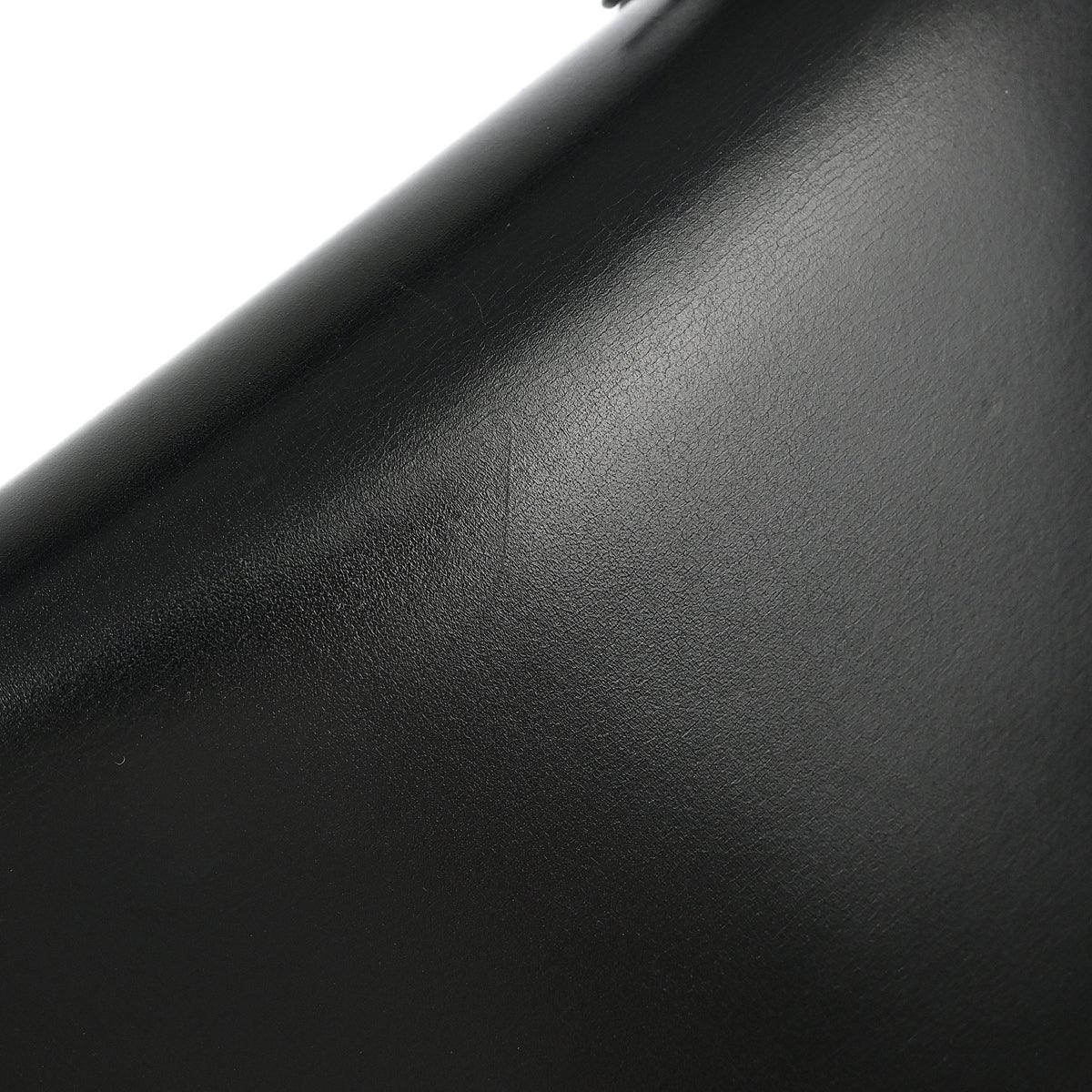Hermes 2000 Black Box Calf Kelly 35 Retourne 2way Shoulder Handbag