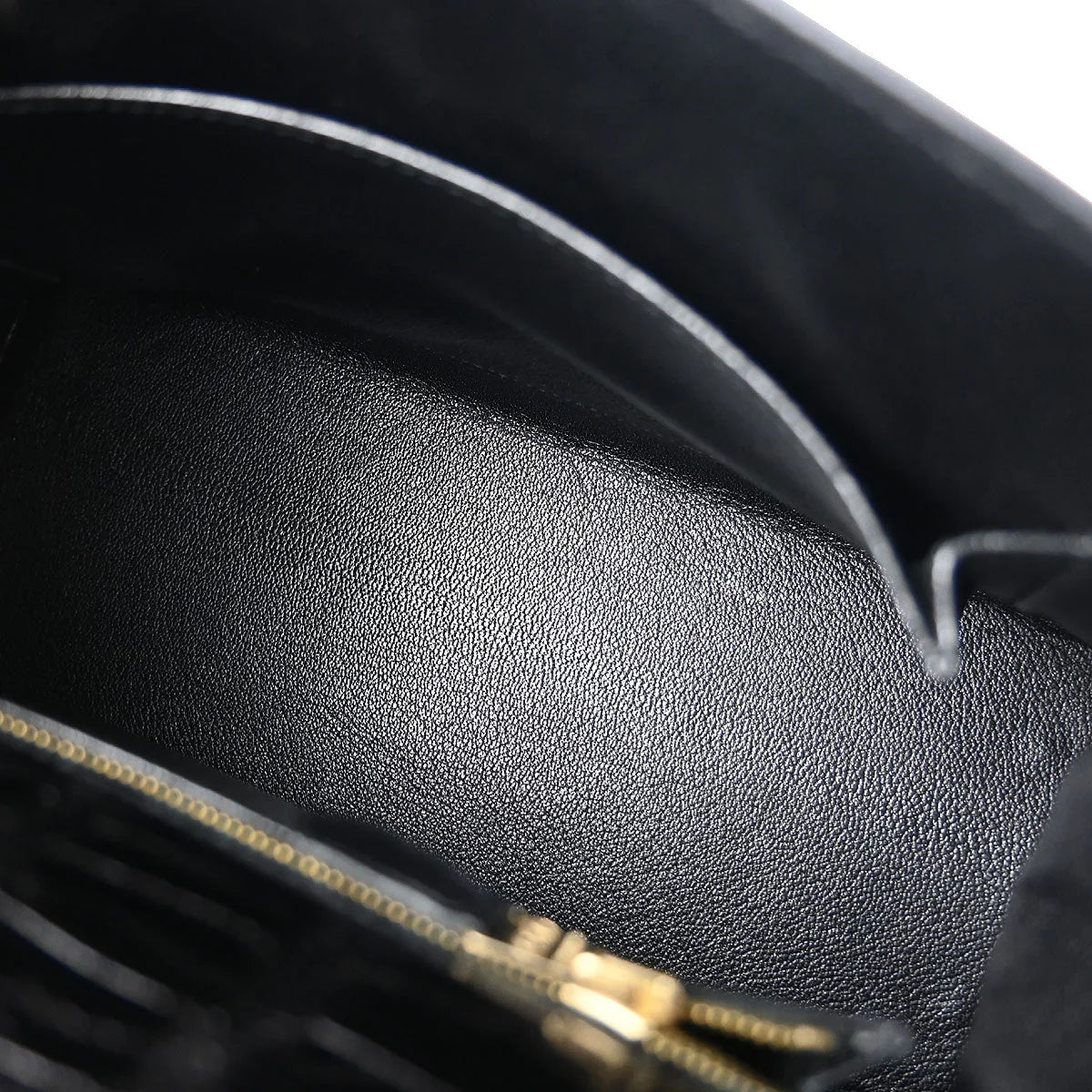 Hermes * Black Alligator Kelly 25 Sellier 2way Shoulder Handbag