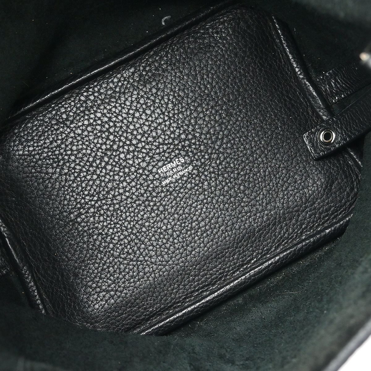 Hermes 2009 Black Taurillon Clemence Picotin Lock 18 PM Handbag