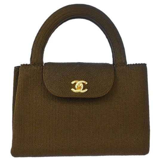 Chanel 1997-1999 Brown Silk Rope Handbag
