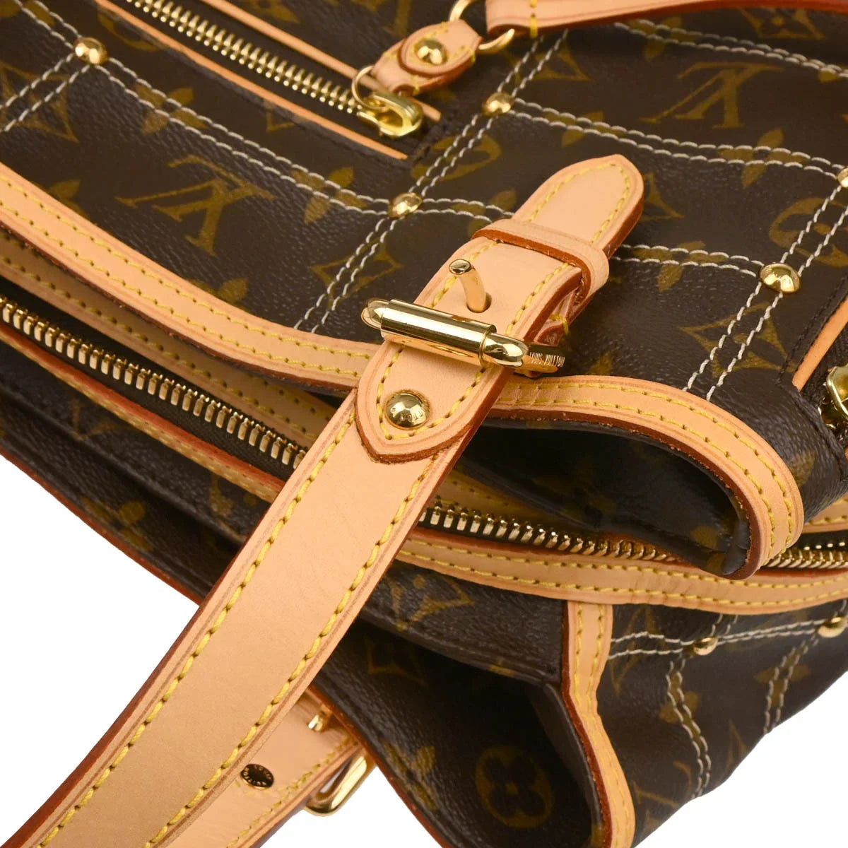 Louis Vuitton 2007 Monogram Riveting Handbag M40140