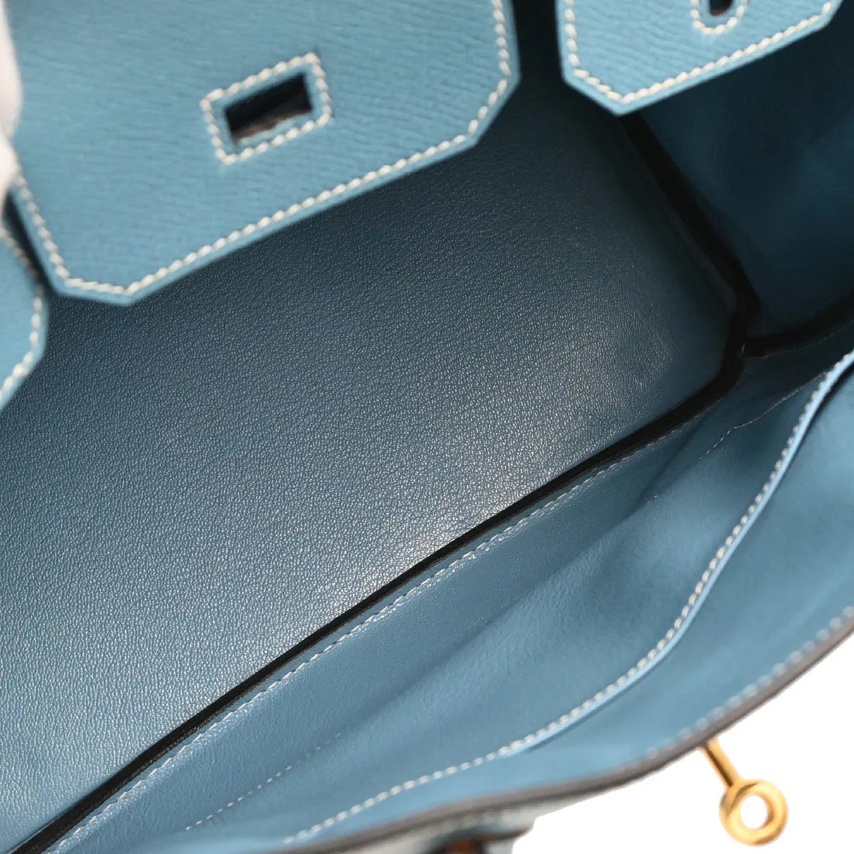 Hermes Blue Jean Epsom Birkin 30 Handbag