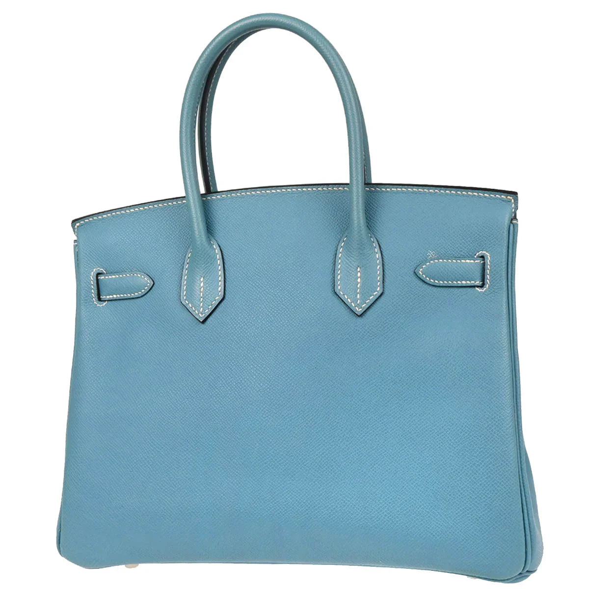 Hermes Blue Jean Epsom Birkin 30 Handbag