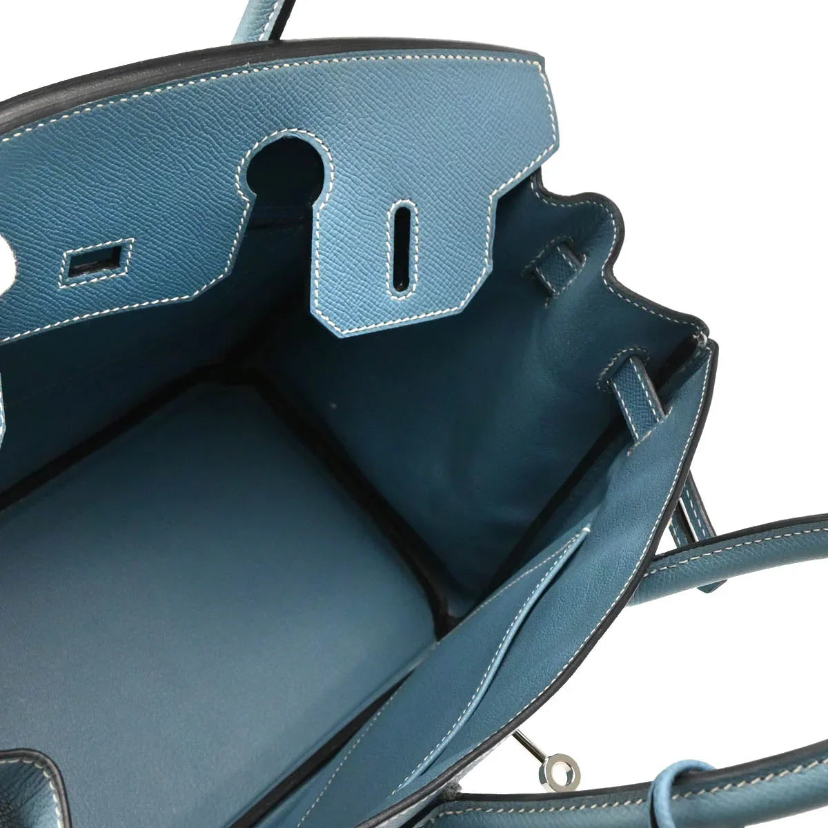 Hermes Blue Jean Epsom Birkin 30 Handbag