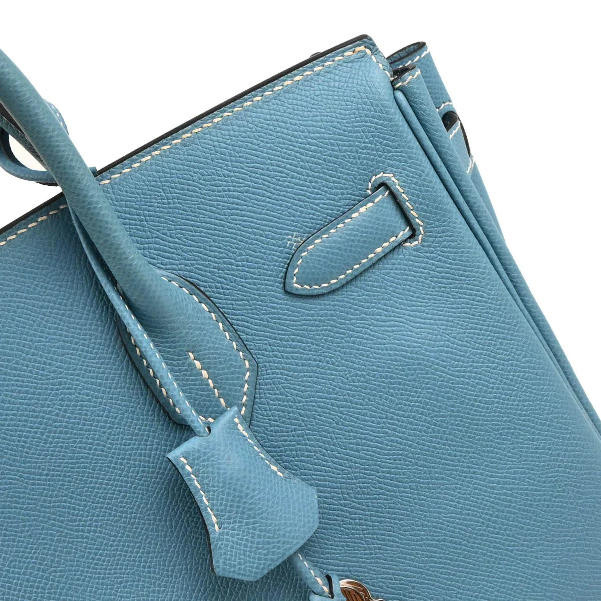 Hermes Blue Jean Epsom Birkin 30 Handbag