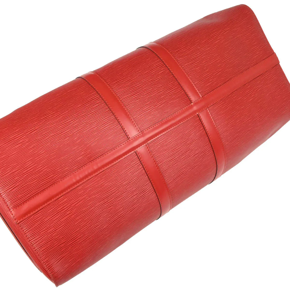 Louis Vuitton 1998 Red Epi Keepall 55 Travel Handbag M42957