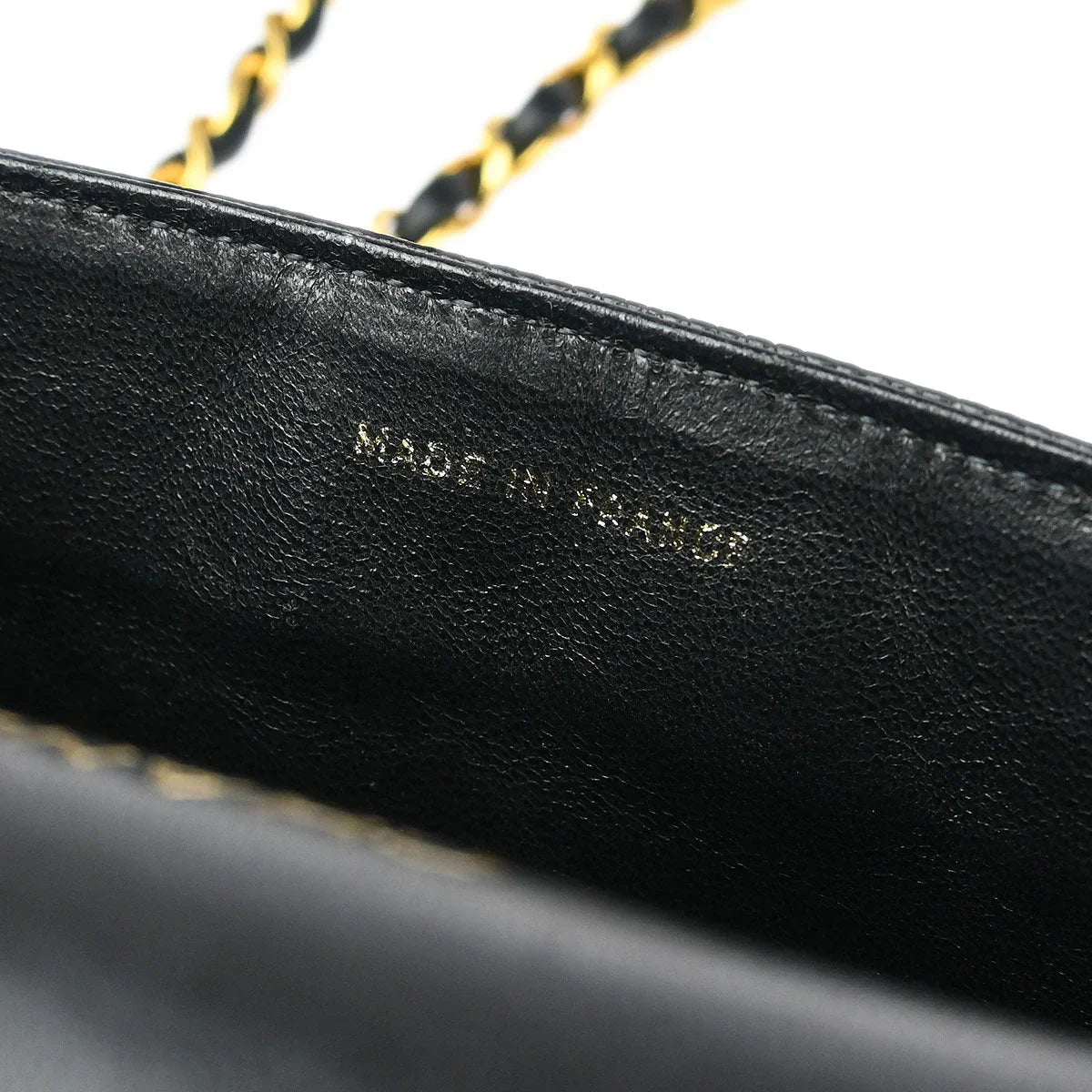 Chanel 1989-1991 * Black Lizard Mini Classic Square Flap Shoulder Bag