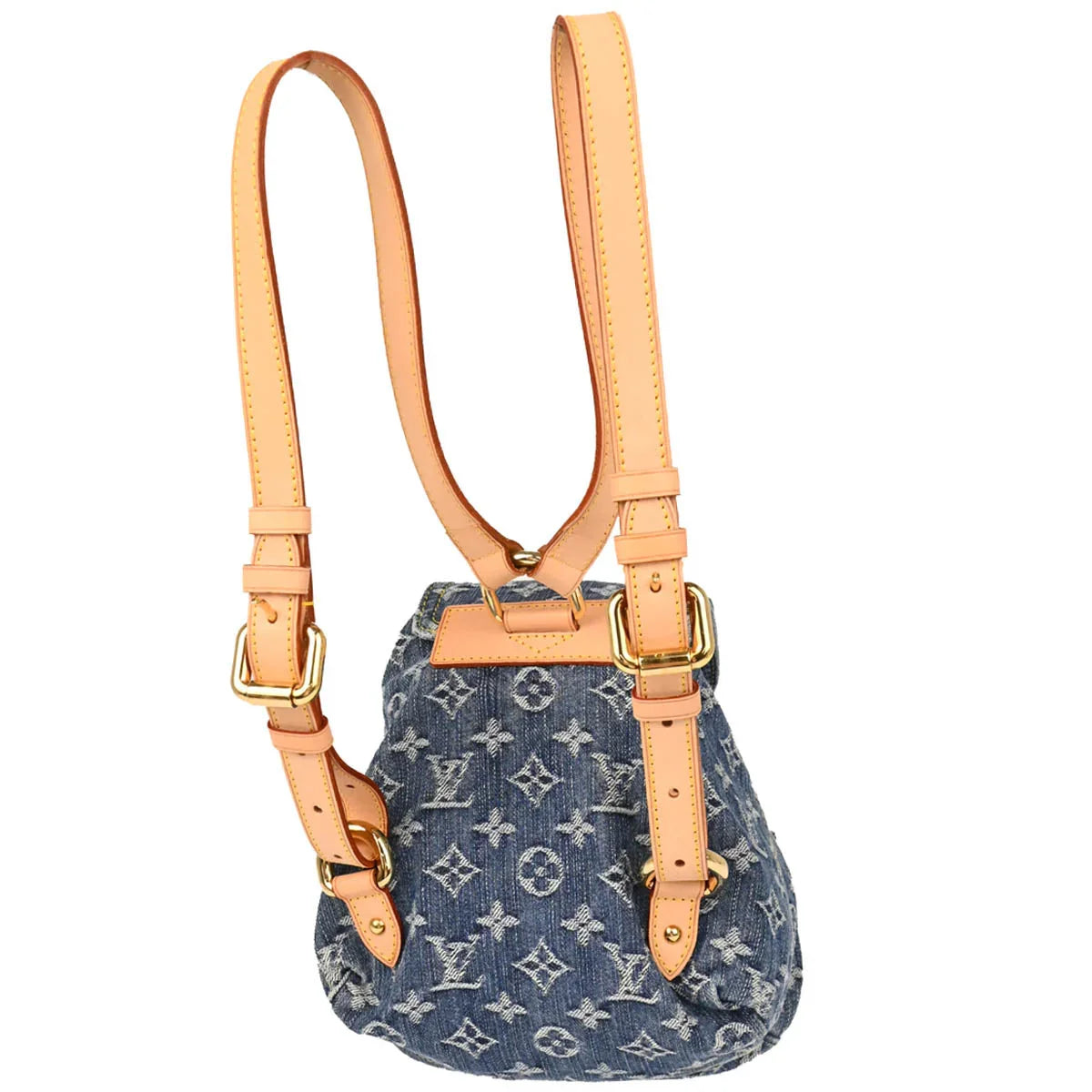 Louis Vuitton 2006 Blue Monogram Denim Sac a Dos PM Backpack M95057