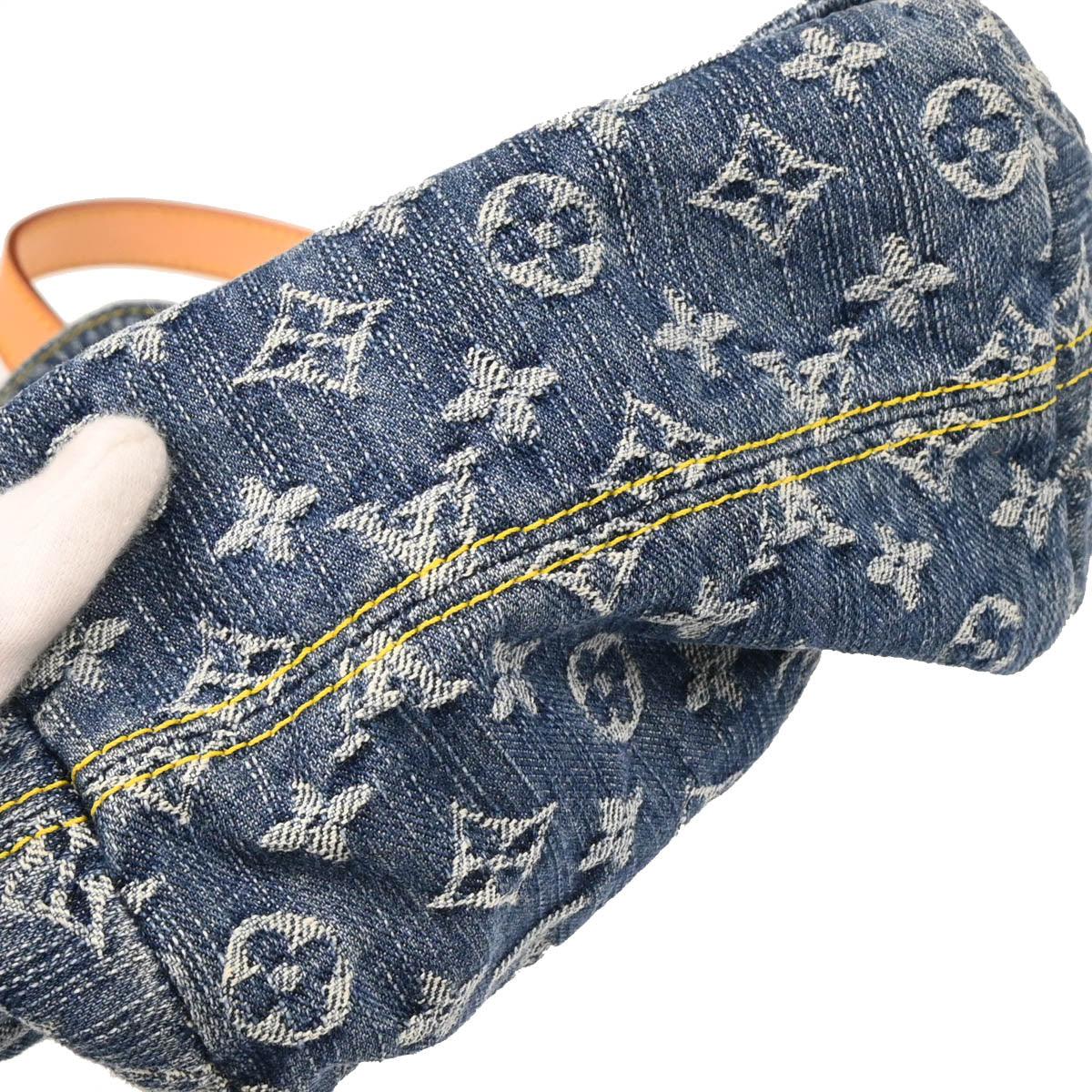 Louis Vuitton 2006 Blue Monogram Denim Sac a Dos PM Backpack M95057