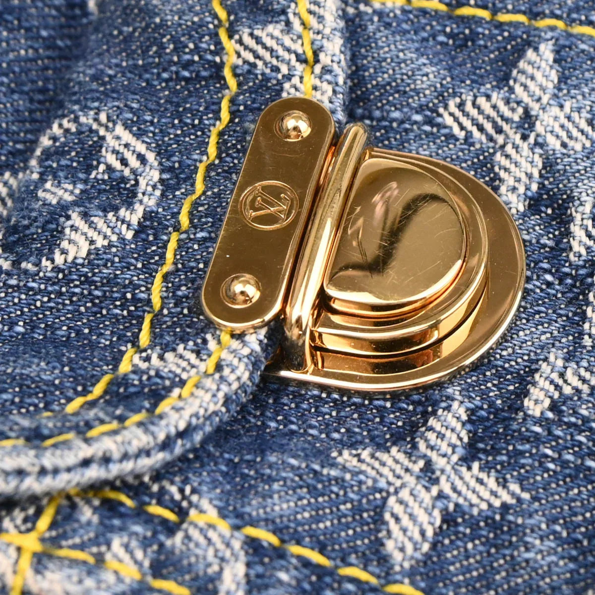 Louis Vuitton 2006 Blue Monogram Denim Sac a Dos PM Backpack M95057