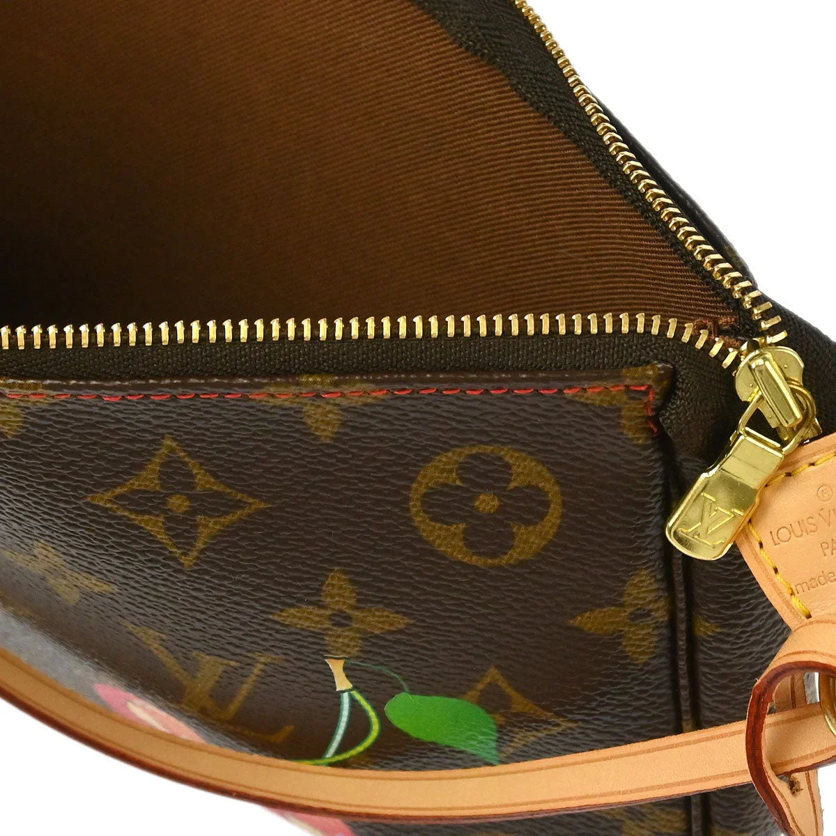 Louis Vuitton 2004 Monogram Cherry Pochette Accessoires Handbag M95008