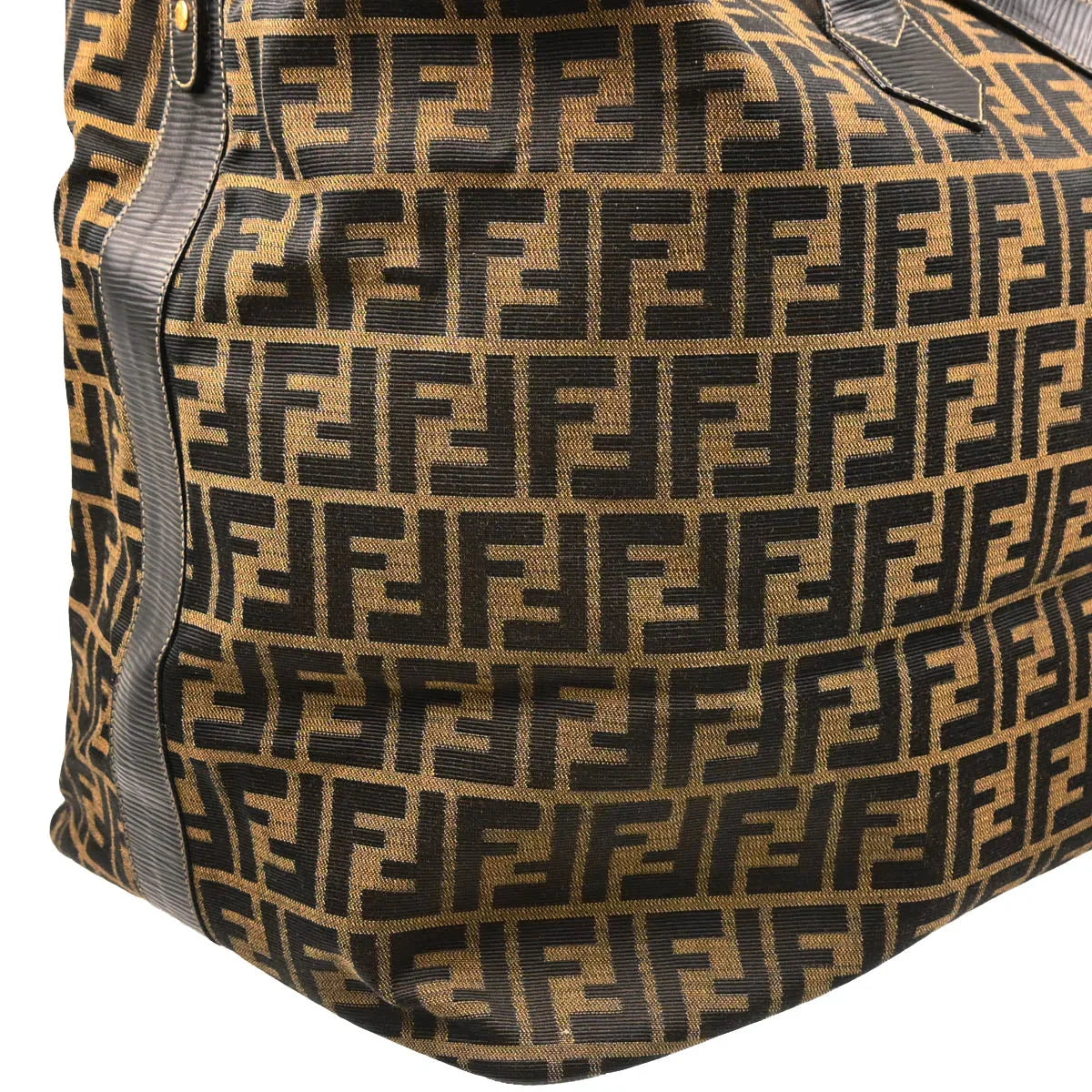 Fendi 2006 Brown Zucca 2way Shoulder Tote Handbag