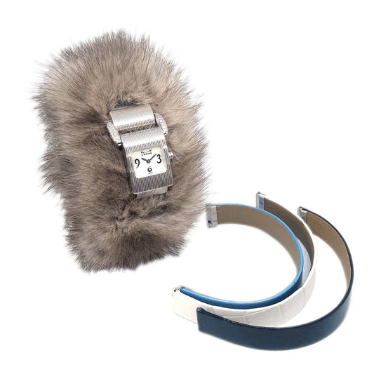 Piaget Miss Protocole Ref.5222 Quartz Watch 18KWG Diamond Fur