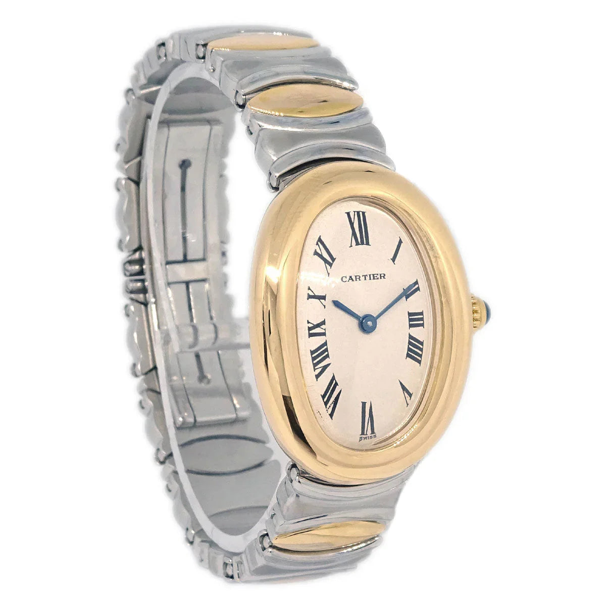 Cartier Baignoire Bell Epoch Ref.2086 Quartz Watch SS 18KYG