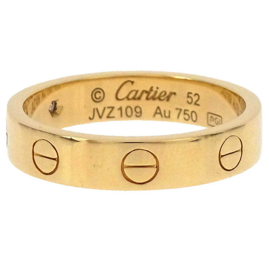Cartier Mini Love Ring JVZ109 Au750 Diamond #52