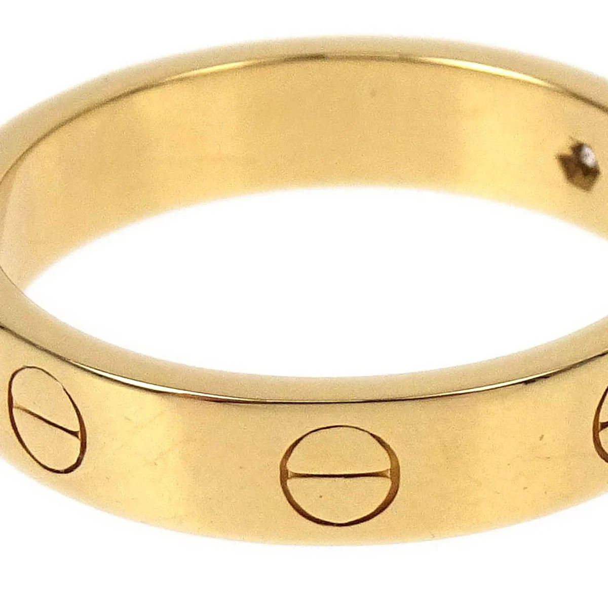 Cartier Mini Love Ring JVZ109 Au750 Diamond #52