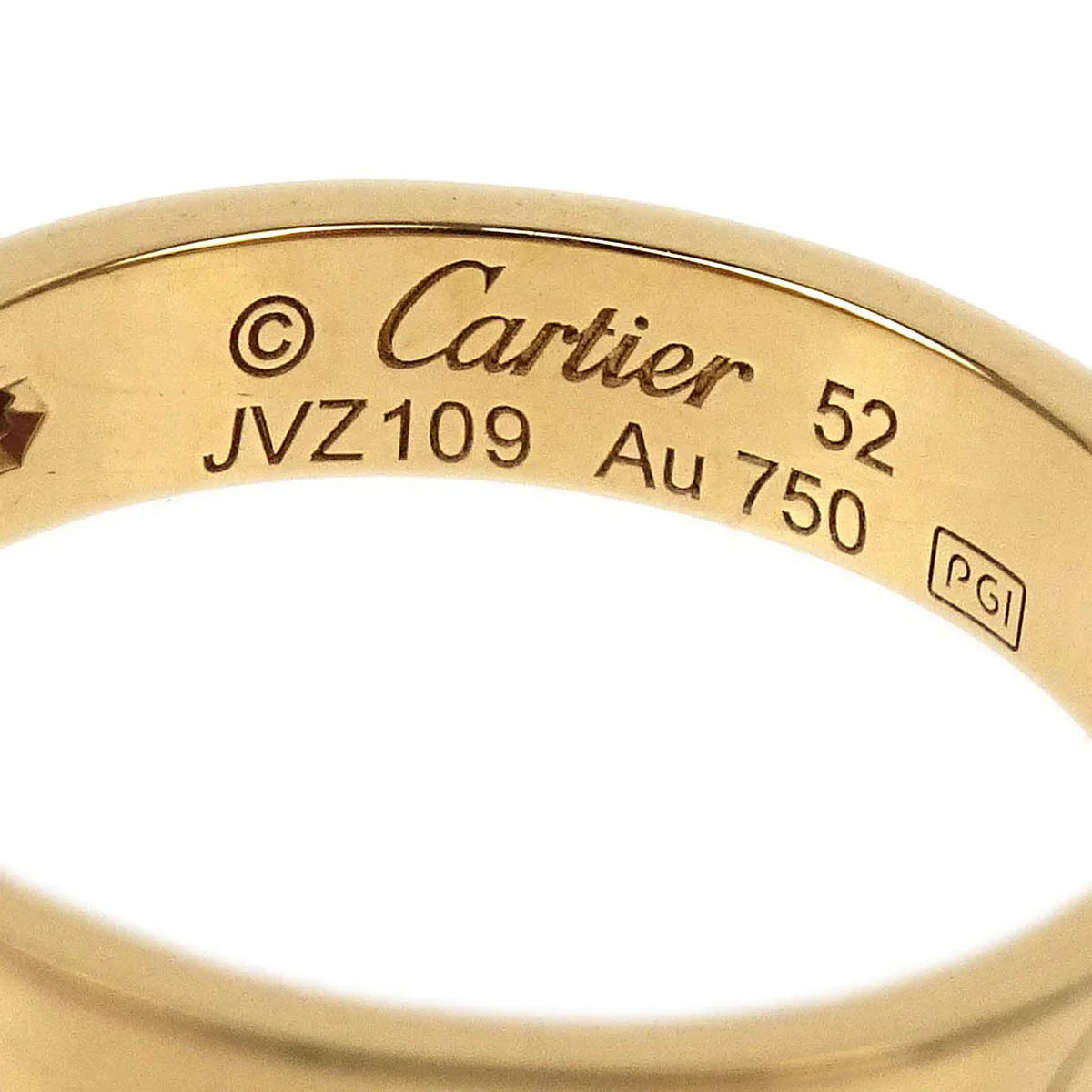 Cartier Mini Love Ring JVZ109 Au750 Diamond #52
