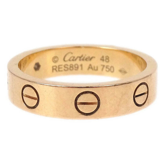 Cartier Mini Love Ring RES891 Au750 Diamond #48