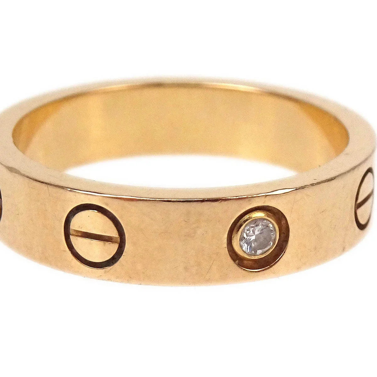 Cartier Mini Love Ring RES891 Au750 Diamond #48