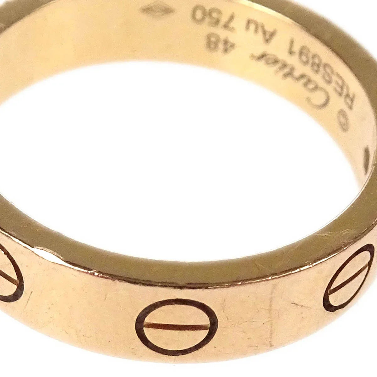 Cartier Mini Love Ring RES891 Au750 Diamond #48