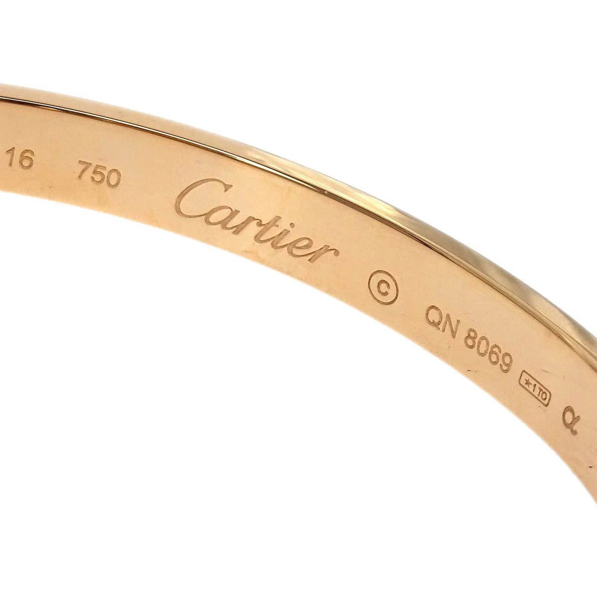Cartier Love Bracelet Bangle QN8069 750 #16