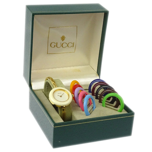 Gucci 11/12.2 Change Bezel Chameleon Quartz Watch SS