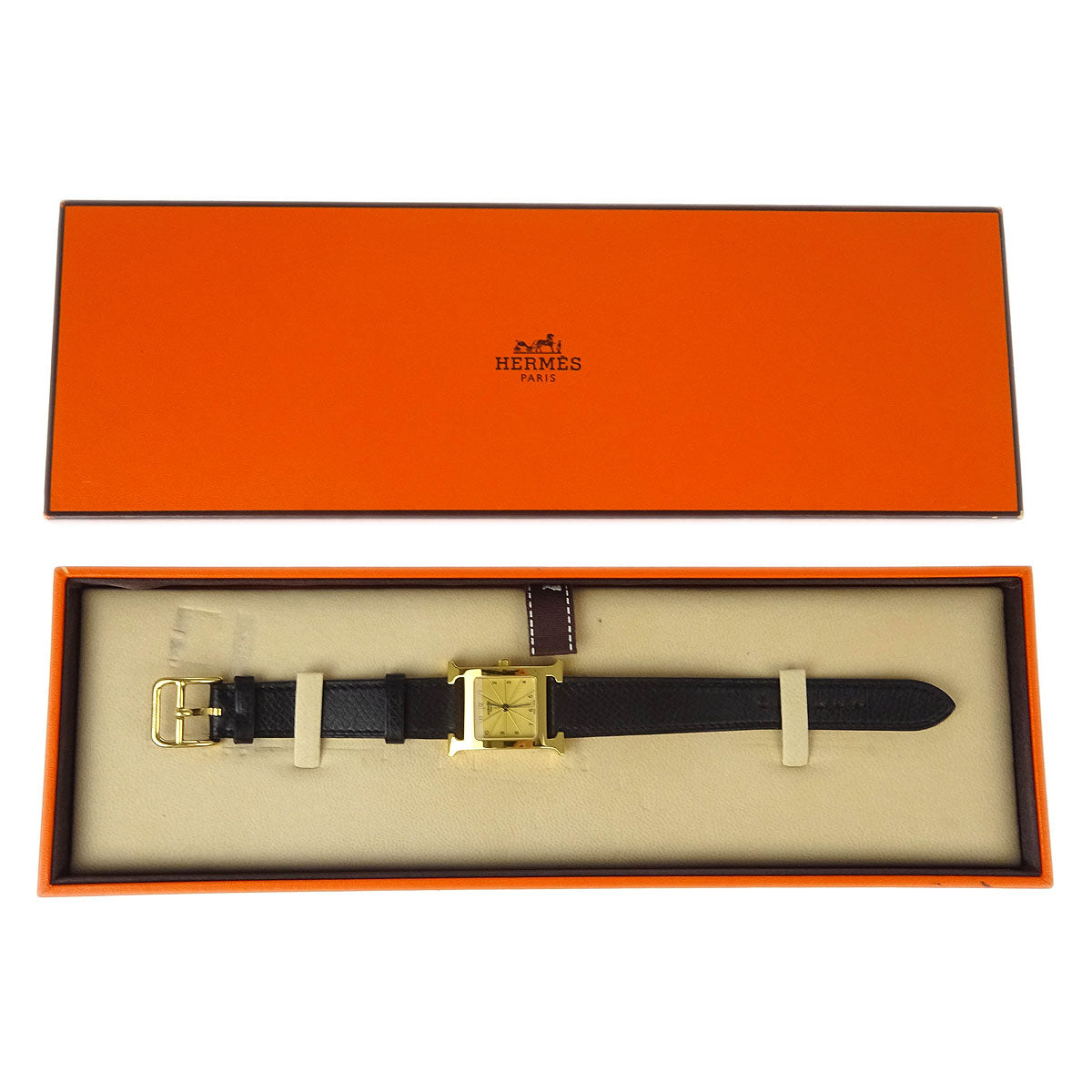Hermes H Watch HH1.201 Quartz Watch Gold
