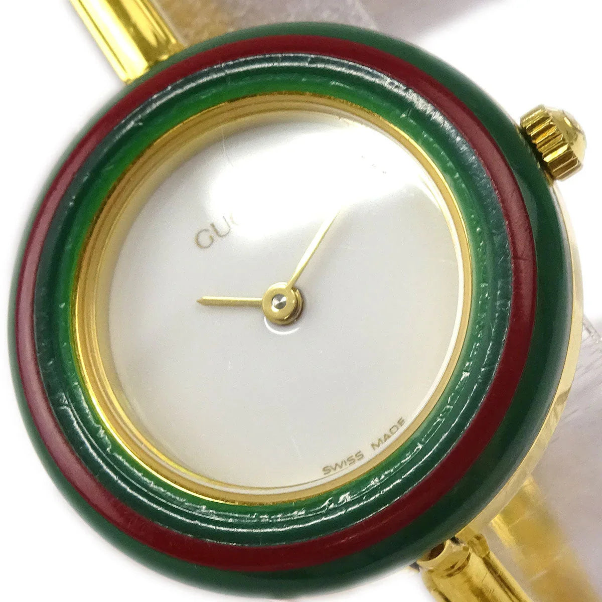 Gucci 11/12.2 Change Bezel Chameleon Quartz Watch SS