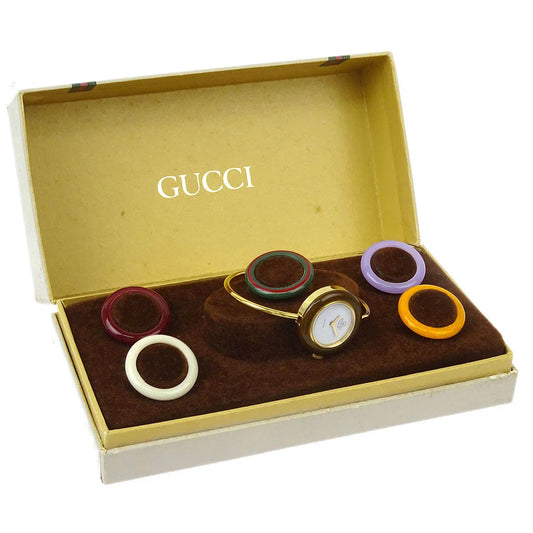 Gucci Change Bezel Chameleon Quartz Watch SS