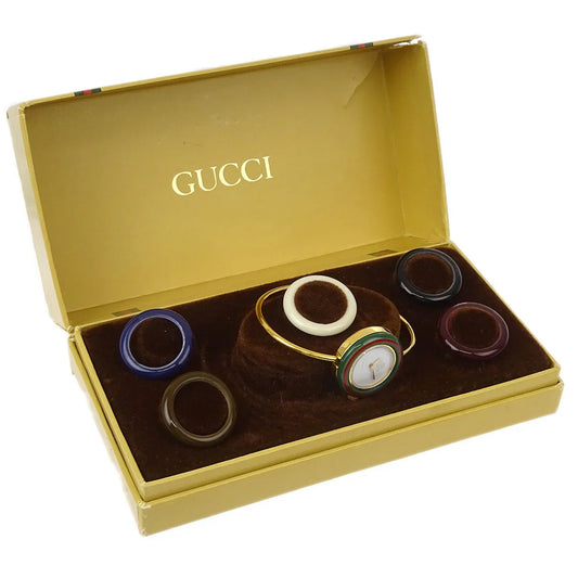 Gucci Change Bezel Chameleon Quartz Watch SS