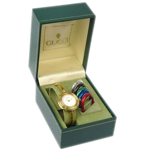 Gucci 11/12.2 Change Bezel Chameleon Quartz Watch SS