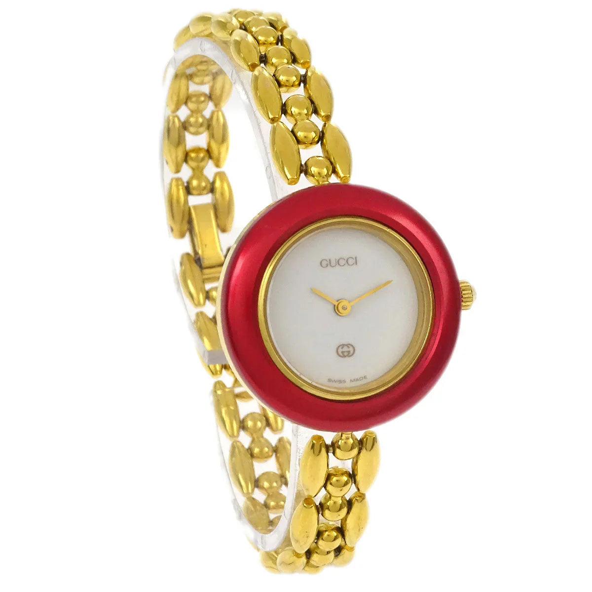 Gucci 1100-L Change Bezel Chameleon Quartz Watch SS