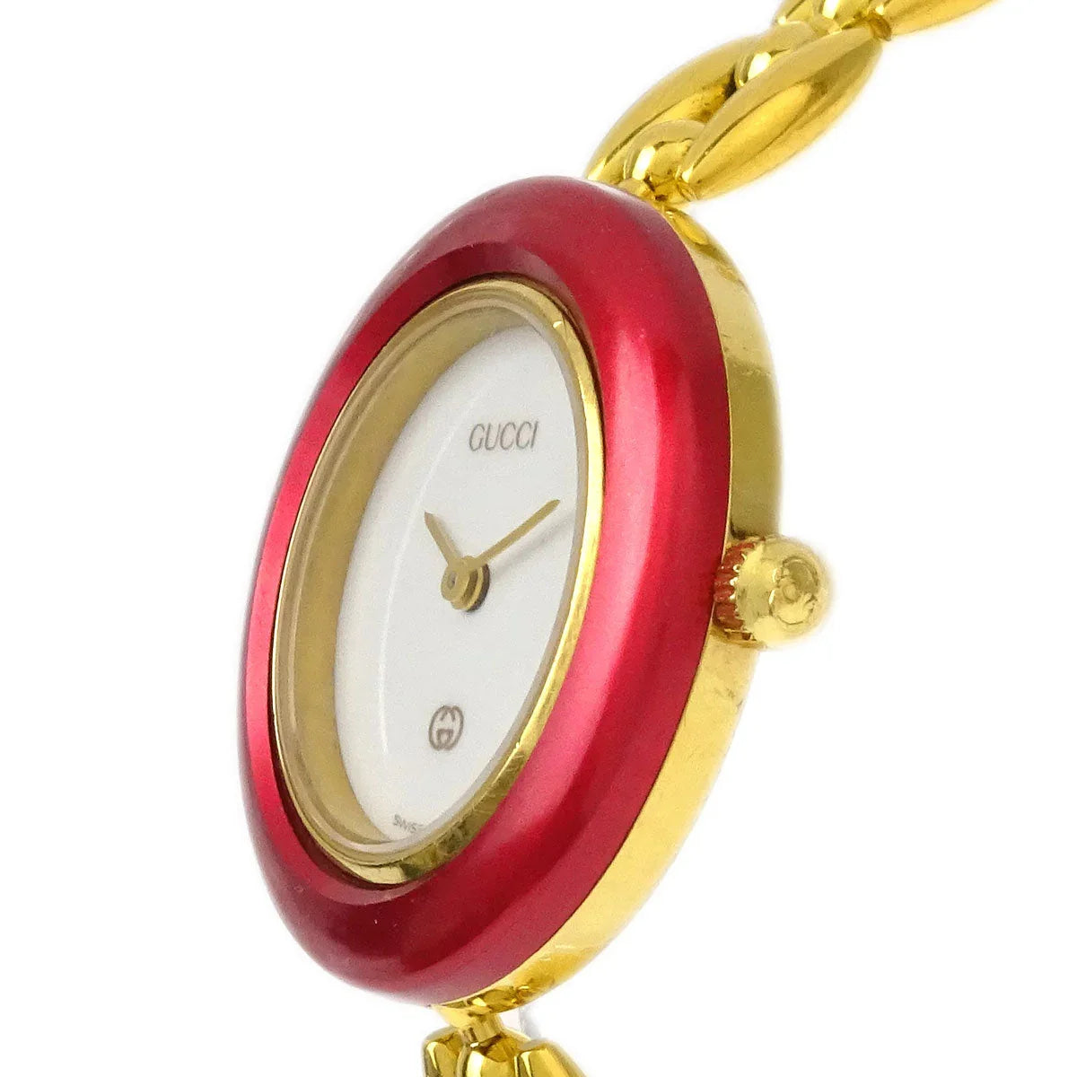 Gucci 1100-L Change Bezel Chameleon Quartz Watch SS