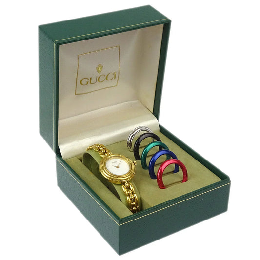 Gucci 11/12.2 Change Bezel Chameleon Quartz Watch SS