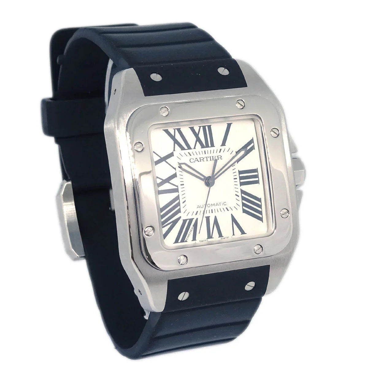 Cartier Santos 100 LM Ref.W20073X8 Self-winding Watch SS