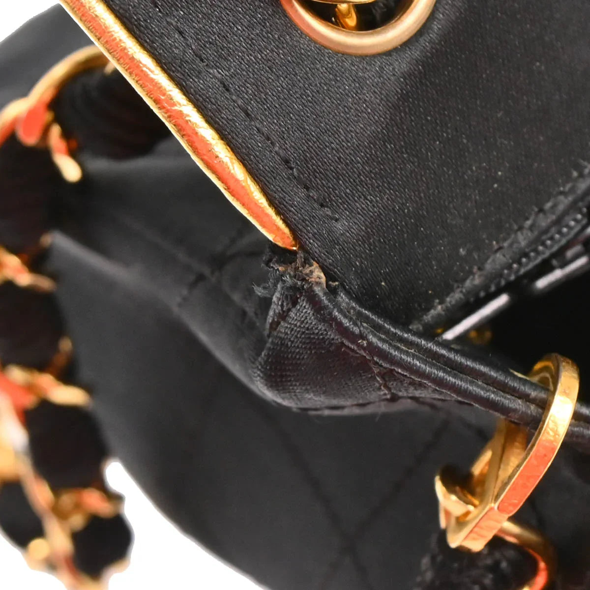 Chanel 1989-1991 Black Satin Mini Classic Square Flap Shoulder Bag