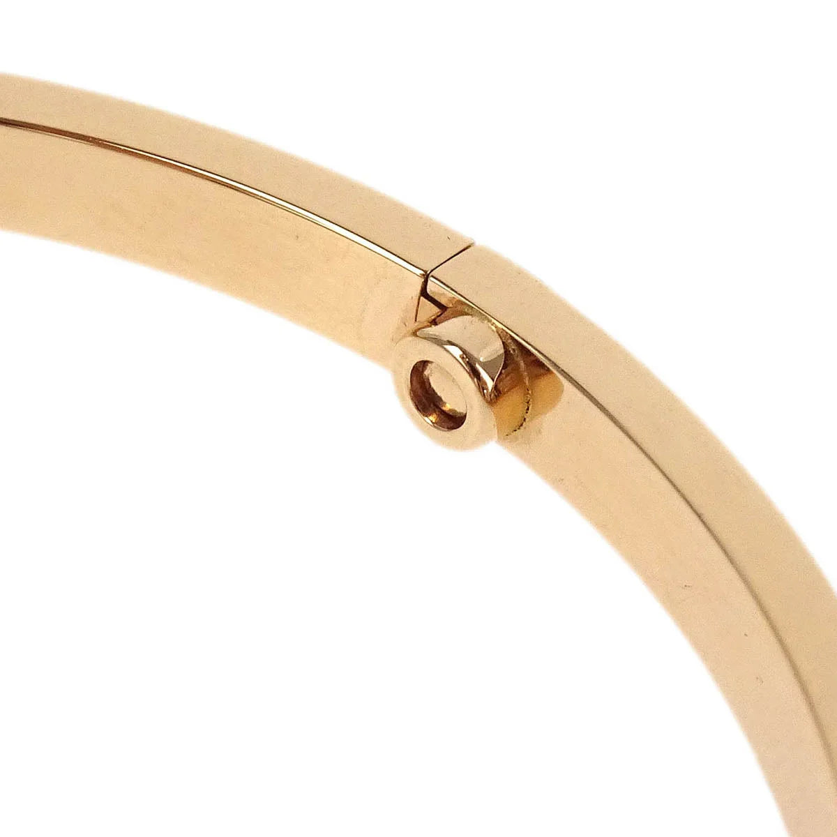 Cartier Love Bracelet Bangle Small Half Diamond HCL396 Au750 #17