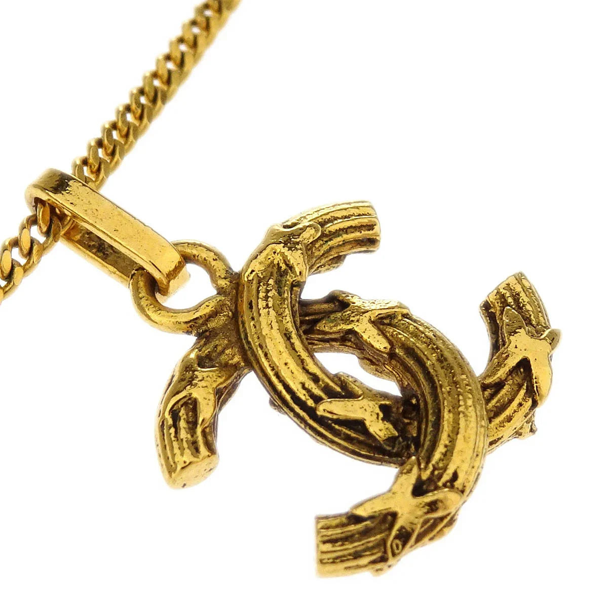 Chanel Gold CC Chain Pendant Necklace