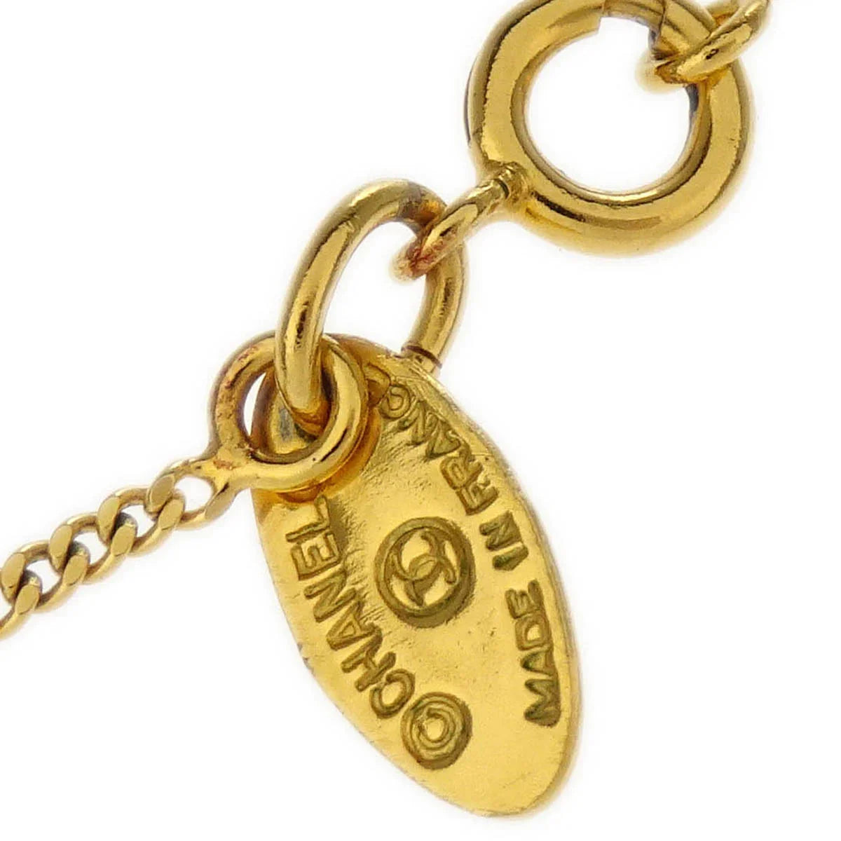 Chanel Gold CC Chain Pendant Necklace