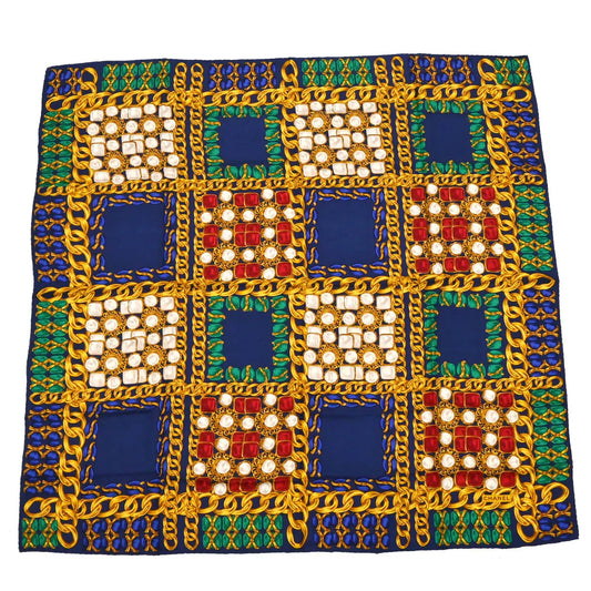 Chanel Navy Scarf Small Good