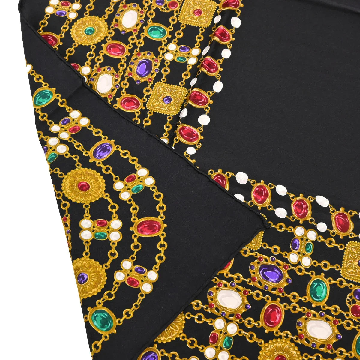 Chanel Black Scarf Small Good