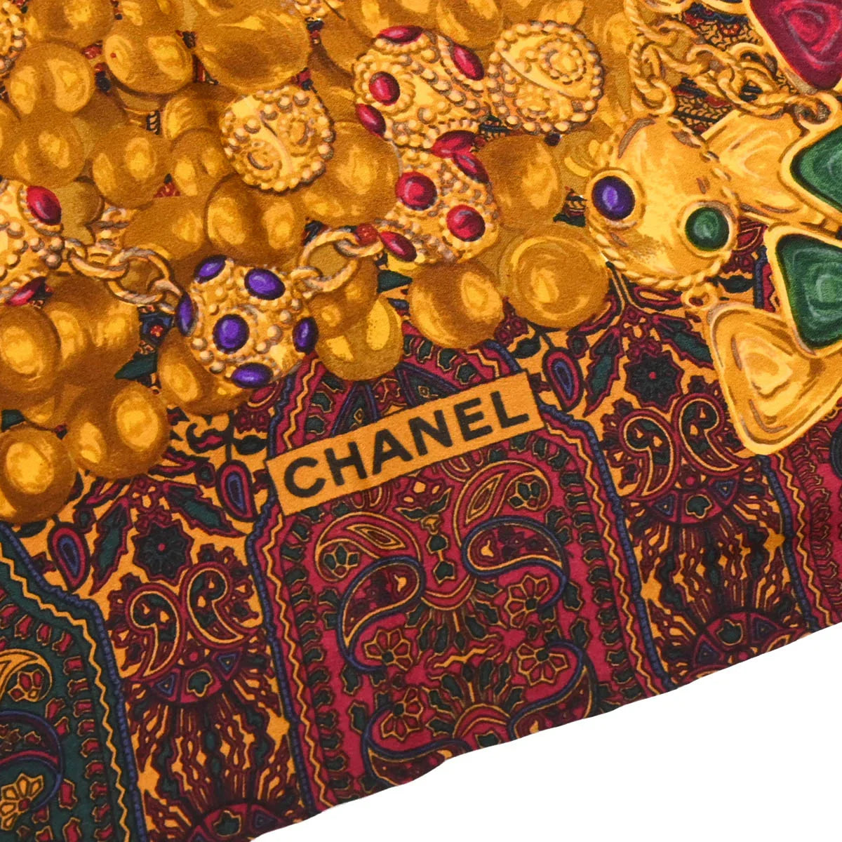 Chanel Red Scarf Small Good