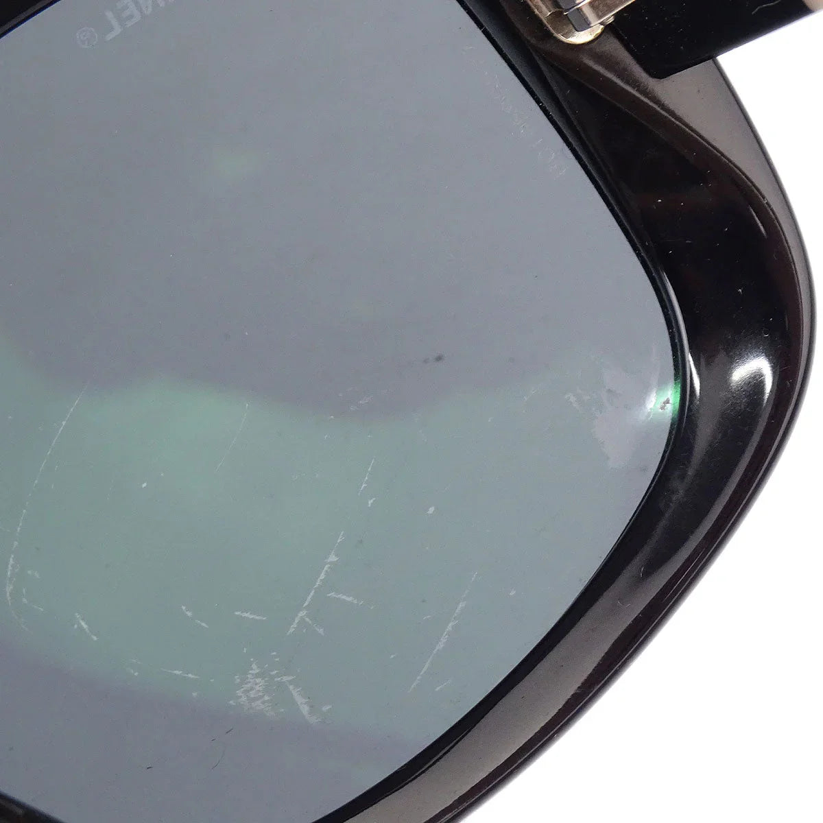 Chanel Sunglasses Eyewear Black Beige Small Good