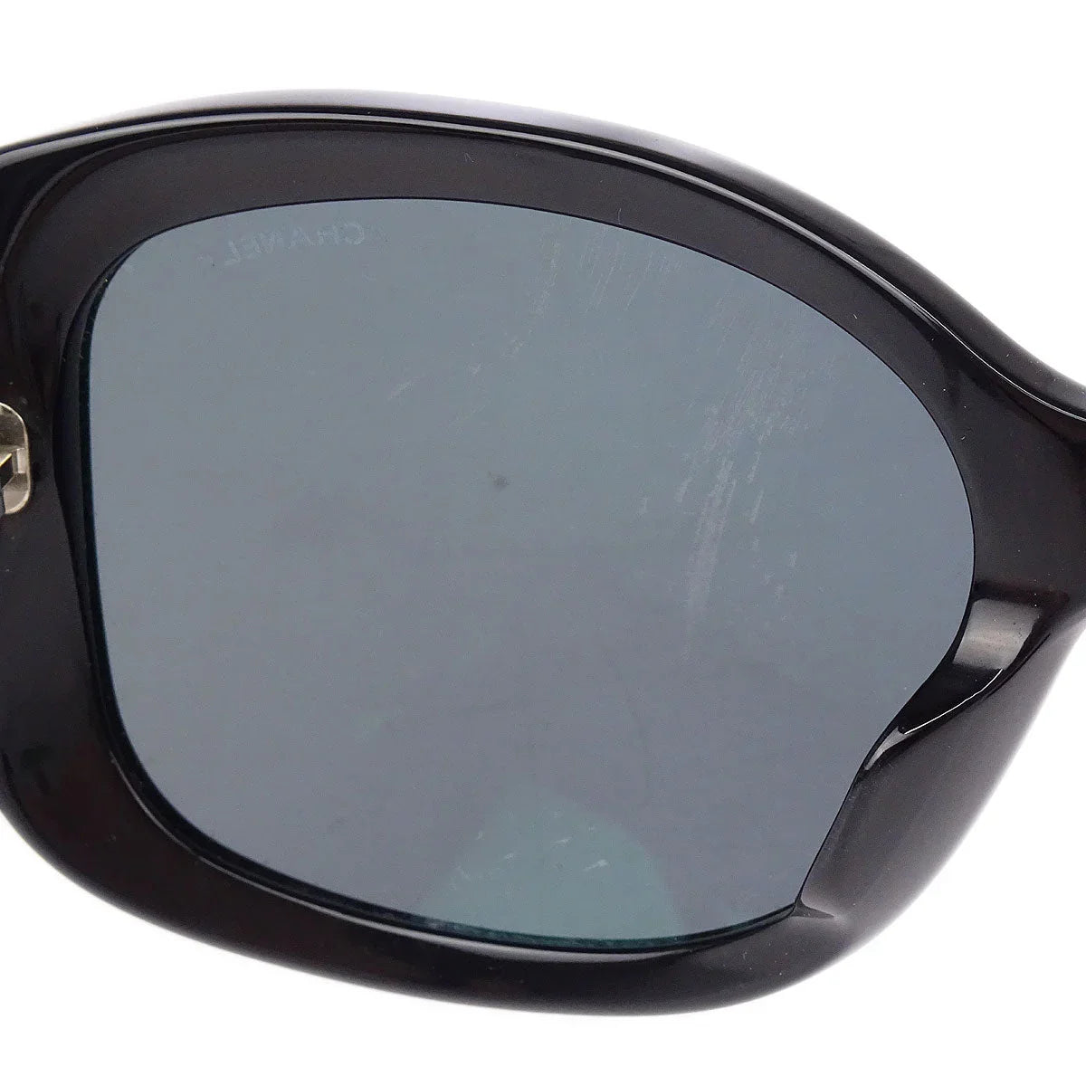 Chanel Sunglasses Eyewear Black Beige Small Good