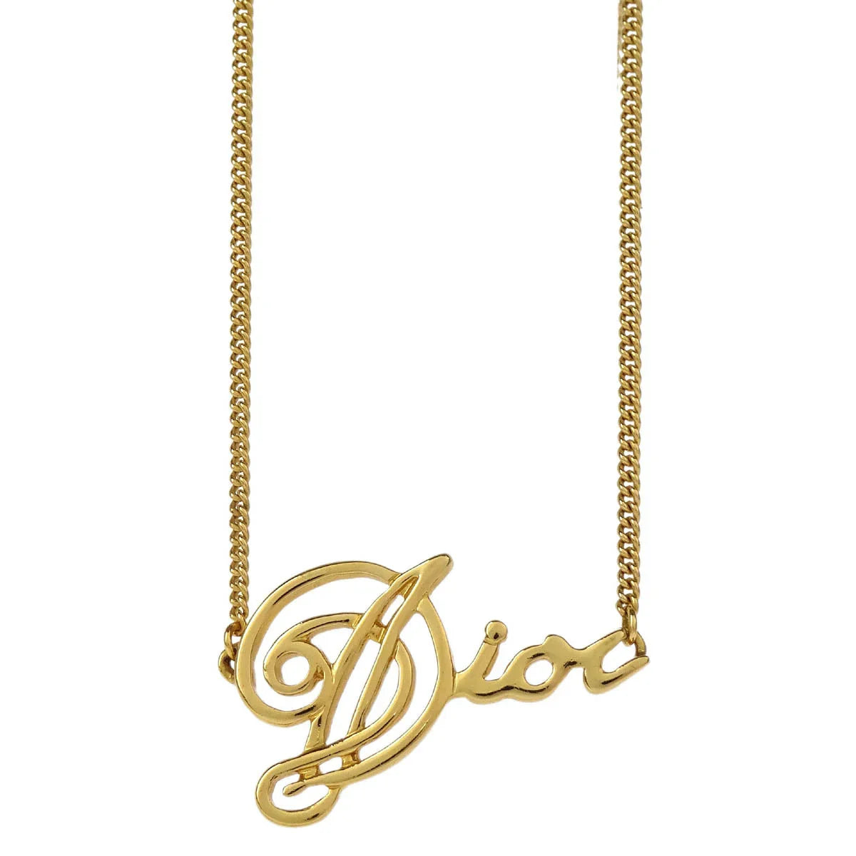Christian Dior Necklace Pendant Gold