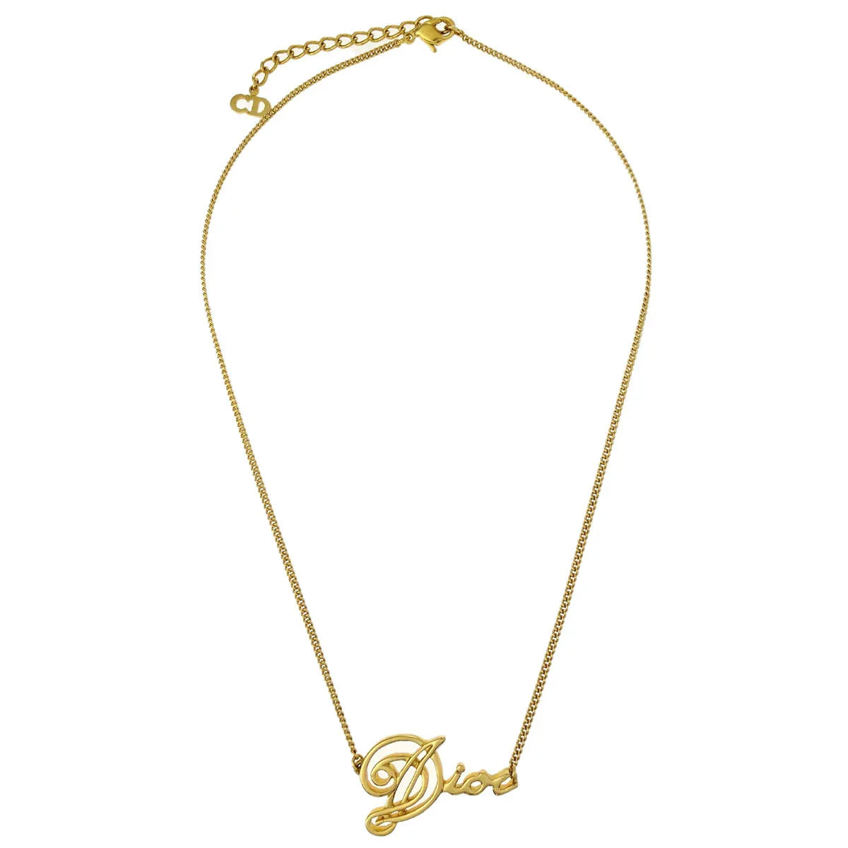 Christian Dior Necklace Pendant Gold